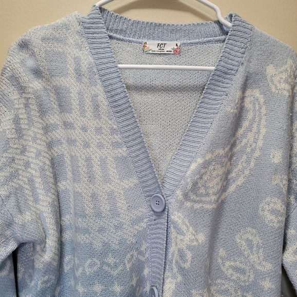 FCT Made with Love Med light blue Cardigan oversized - Picture 7 of 10